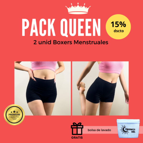 Pack de boxer menstruales