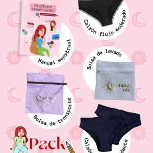 Pack de calzones menstruales escolar