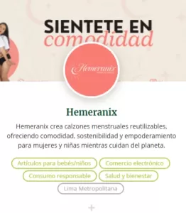 Calzones menstruales de Hemeranix: comodidad y protección para días de menstruación.