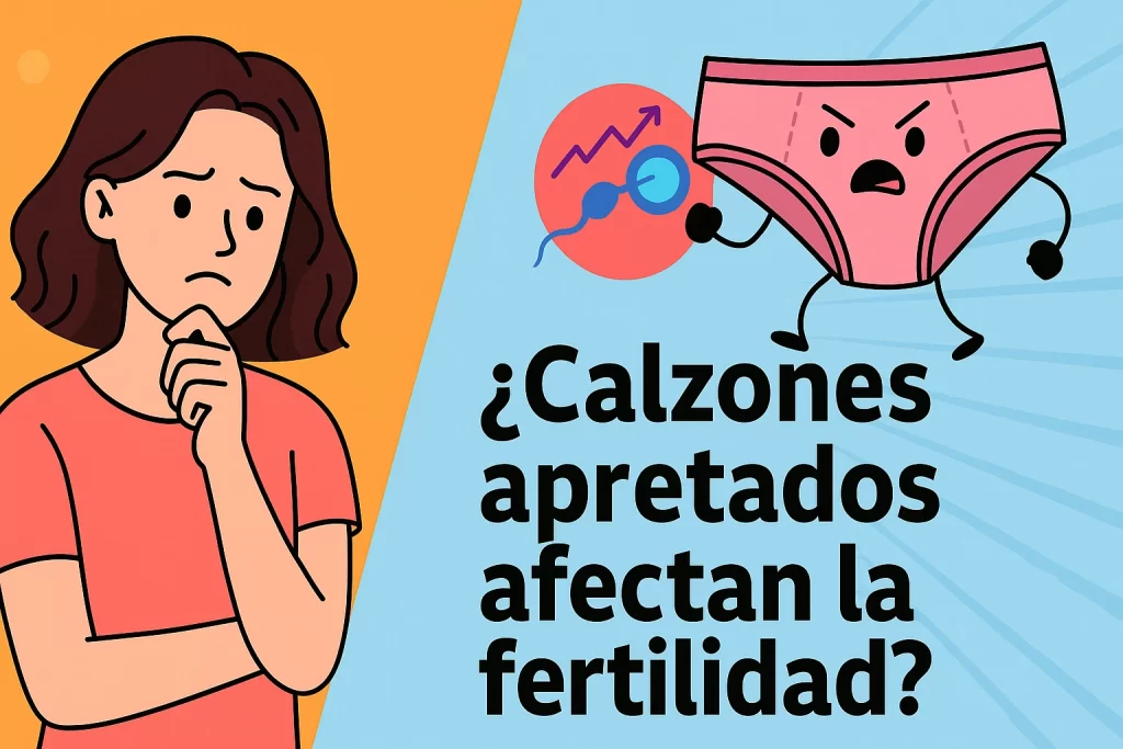 ¿Calzones apretados afectan la fertilidad? – Ilustración divertida e informativa