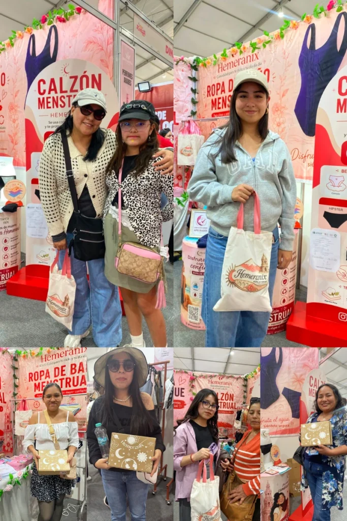 Clientas que compraron productos Hemeranix en la Feria Arequipa 2026 en Cerro Juli